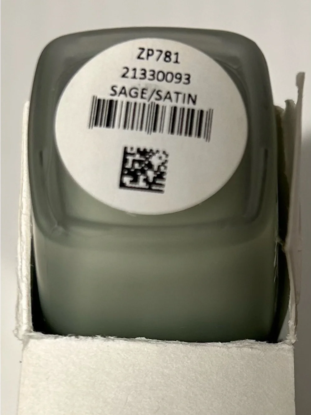 NWOT/NIB Zoya Satin Nail Lacquer - Sage Green. Matte - Picture 4 of 8